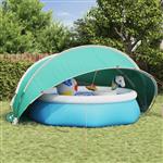 vidaXL Pooldome Groen 472 x 460 x 229 cm 185T polyester met PU-coating
