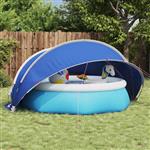vidaXL Pooldome Blauw 336 x 322 x 160 cm 185T polyester met PU-coating
