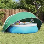 vidaXL Pooldome Groen 336 x 322 x 160 cm 185T polyester met PU-coating