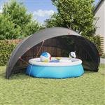 vidaXL Pooldome Zwart 592 x 590 x 275 cm 185T polyester met PU-coating