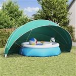 vidaXL Pooldome Groen 592 x 590 x 275 cm 185T polyester met PU-coating
