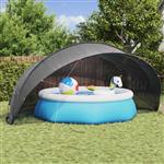 vidaXL Pooldome Zwart 546 x 516 x 250 cm 185T polyester met PU-coating