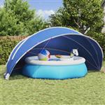 vidaXL Pooldome Blauw 546 x 516 x 250 cm 185T polyester met PU-coating