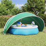 vidaXL Pooldome Groen 500 x 500 x 236 cm 185T polyester met PU-coating