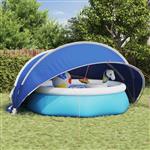 vidaXL Pooldome Blauw 472 x 460 x 229 cm 185T polyester met PU-coating