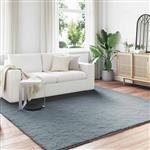 vidaXL Nep Konijnenbont Tapijt Olite Antraciet 200 x 200 cm Polyester