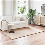 vidaXL Nep Konijnenbont Tapijt Olite Taupe 120 x 170 cm Polyester