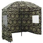 vidaXL Vis Paraplu Camouflage 240 x 210 cm Oxford Polyester