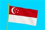 Vlag Singapore 300x450 cm