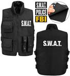 Swat Vest Zwart Wit Kind