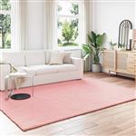 vidaXL Nep Konijnenbont Tapijt Olite Roze 240 x 340 cm Polyester