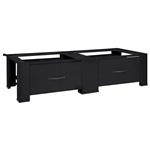 vidaXL Wasmachine Pedestal 2 pcs Zwart 64 x 55 x 32.5 cm Staal