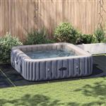 vidaXL Zwembad Grondzeil Zwart 550 x 280 cm Polyester geotextiel