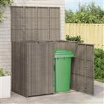 vidaXL Afvalbak Box 2 pcs Grijs 65 x 80 x 115 cm Polyetheen