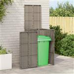vidaXL Afvalbak Box Grijs 65 x 80 x 115 cm Polyetheen