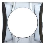 Berker Afdekraam Flow 1-Vaks Chroom Hoogglans