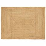 vidaXL Gebied Tapijt Beige 140 x 200 cm Jute