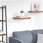 vidaXL Wandplank Wandgemonteerd Rood 50 x 23 x 4 cm Bewerkt hout