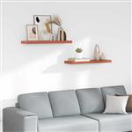 vidaXL Wandplank met opslag 2 pcs Rood 80 x 23,5 x 4 cm Bewerkt hout