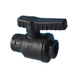 Aftapkraan zwart 20mm slangverbinding