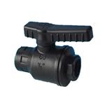 Aftapkraan zwart 20mm slangverbinding