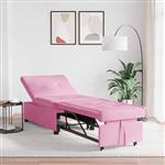 vidaXL Sofa Bed Roze 194 x 67 x 37 cm Stof