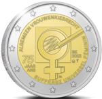 België 2 Euro 2023 '75 Jaar Vrouwenkiesrecht' UNC