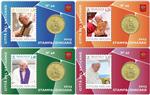 Vaticaan 2023 Coincard + Post zegel Nr. 44 + 45 + 46 + 47