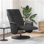 vidaXL Massage Recliner Stoel Zwart 71 x 90 x 105 cm Nep Leer