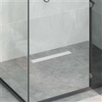 vidaXL Doucheafvoer 2-in-1 met 360° Sifon Zilver 54 x 11 x 9,5 cm