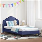 vidaXL Bedframe voor kinderen met hoofdbord Politieblauw 90 x 200 cm