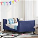 vidaXL Bedframe voor kinderen met hoofdbord Politieblauw 80 x 160 cm
