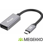 Equip 133493 video kabel adapter 0,15 m USB Type-C DisplayPort Zwart, Grijs