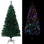 vidaXL Kunstkerstboom met standaard 120 cm glasvezel groen
