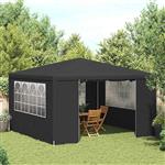 vidaXL Partytent met zijwanden professioneel 90 g/m² 4x4 m antraciet