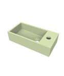 Fontein Arcqua Flair 36x18x9 cm met Kraangat Rechts Mat Pastel Groen