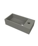 Fontein Arcqua Flair 36x18x9 cm met Kraangat Rechts Mat Beton