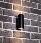 LED's Light Up & Down Light Wandlamp - 2x GU10 fitting - IP44 - Antraciet - Model Carpi