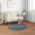 vidaXL Nep Konijnenbont Tapijt Olite Antraciet Ø 80 cm Polyester