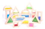 Sensorische regenboog blokken set