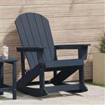 vidaXL Adirondack Schommelstoel Marineblauw 73.5 x 92 x 90cm HDPE