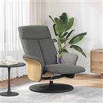 vidaXL Massage Recliner Stoel Donkergrijs 79 x 87 x 104.5 cm Stof