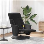 vidaXL Massage Recliner Stoel Zwart 91 x 71 x 105.5 cm Fluweel