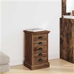 vidaXL Ladekast met lade Bruin 35 x 30 x 60 cm Massief Teakhout