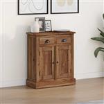 vidaXL Opbergkast met lade Bruin 65 x 30 x 75 cm Massief Teakhout