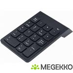 Gembird KPD-W-02 numeriek toetsenbord Notebook/pc Zwart