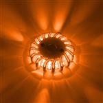 Draadloze LED Zwaailamp op Batterijen - 9 standen - Magnetisch & Waterdicht - oranje