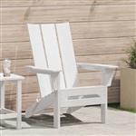 vidaXL Vouw Adirondack Stoel Wit 80,5 x 74,5 x 92 cm HDPE