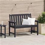 vidaXL Tuinbank Zwart 120 x 59 x 88 cm HDPE