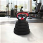 vidaXL 4-in-1 Halterset Zwart en Rood 121 x 19,5 x 19,5 cm